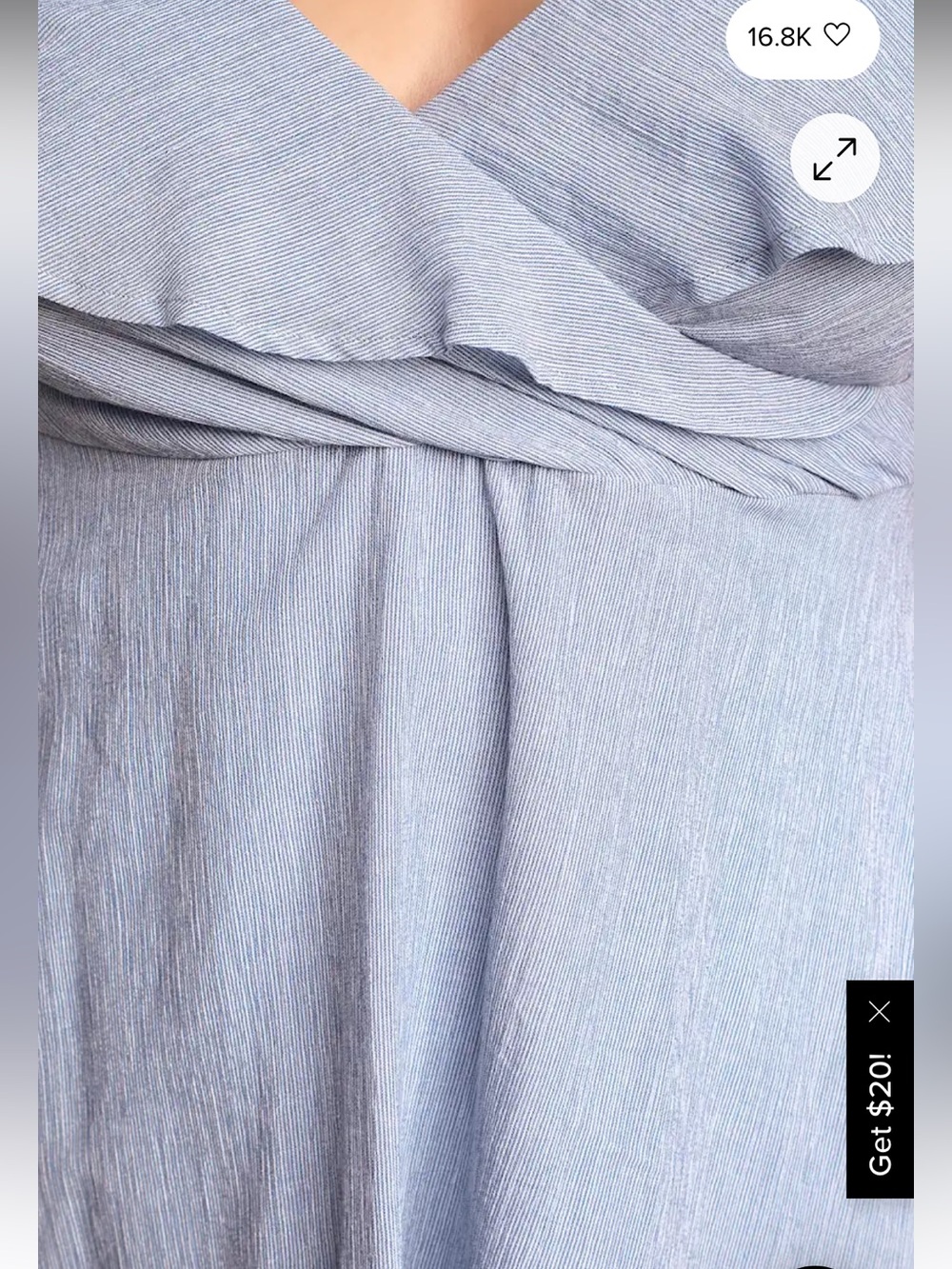 Lulus Yacht Rock Blue and White Striped Off-the-Shoulder Midi Dress - Picture 5 of 8